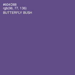 #604D88 - Butterfly Bush Color Image